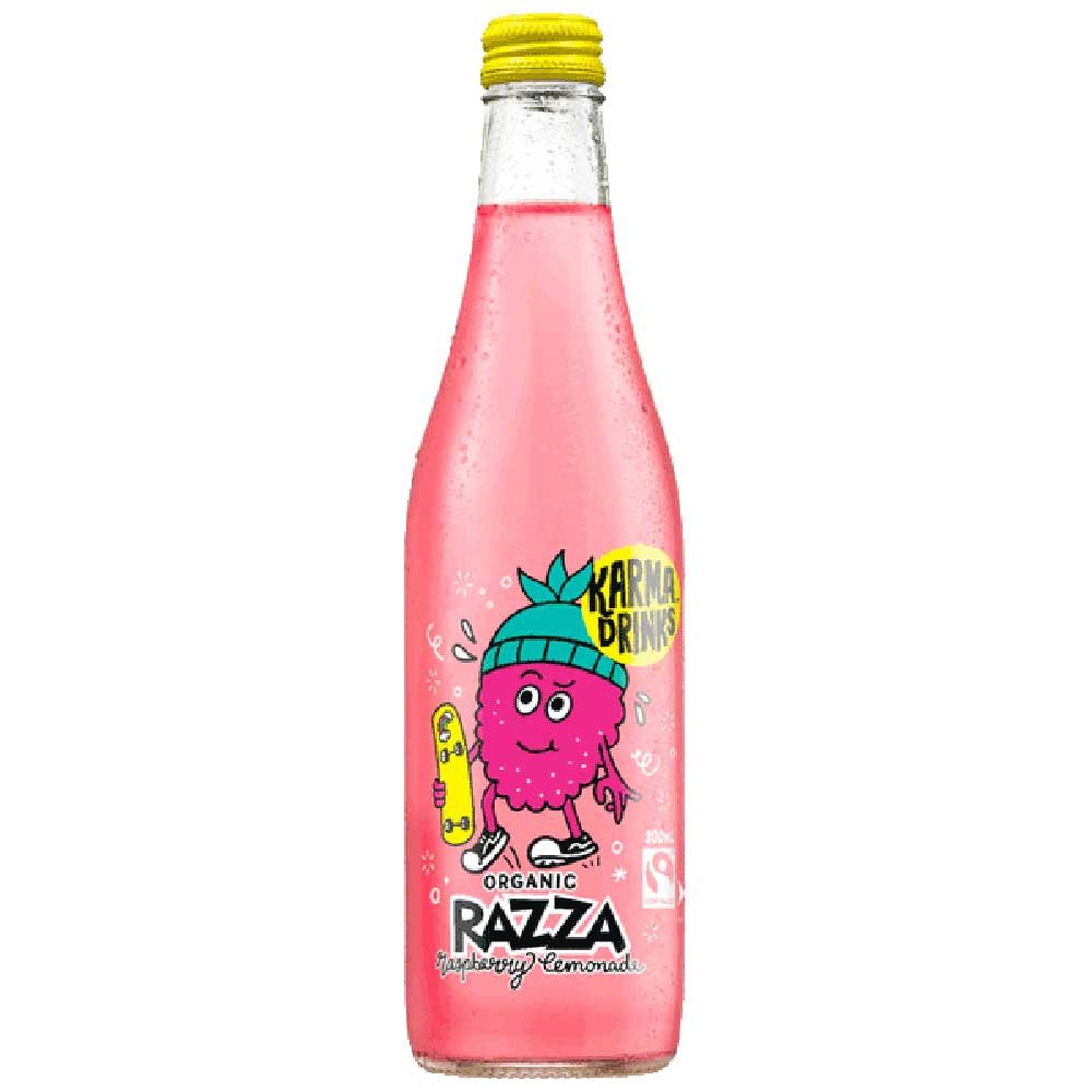 Organic Razza Raspberry lemonade - bottle Karma Drinks 300ml Organic Razza Raspberry lemonade - bottle Karma Drinks 300ml