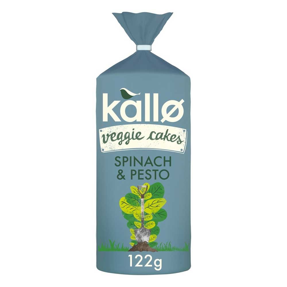 Lentil & Pea Veggie Cakes - Spinach & Pesto Kallo 122g