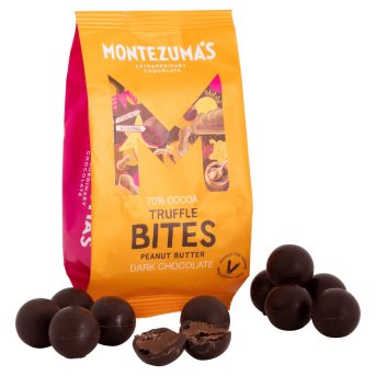 Dark Peanut Butter Truffle Bites Montezuma 8x120g Dark Peanut Butter Truffle Bites Montezuma 8x120g