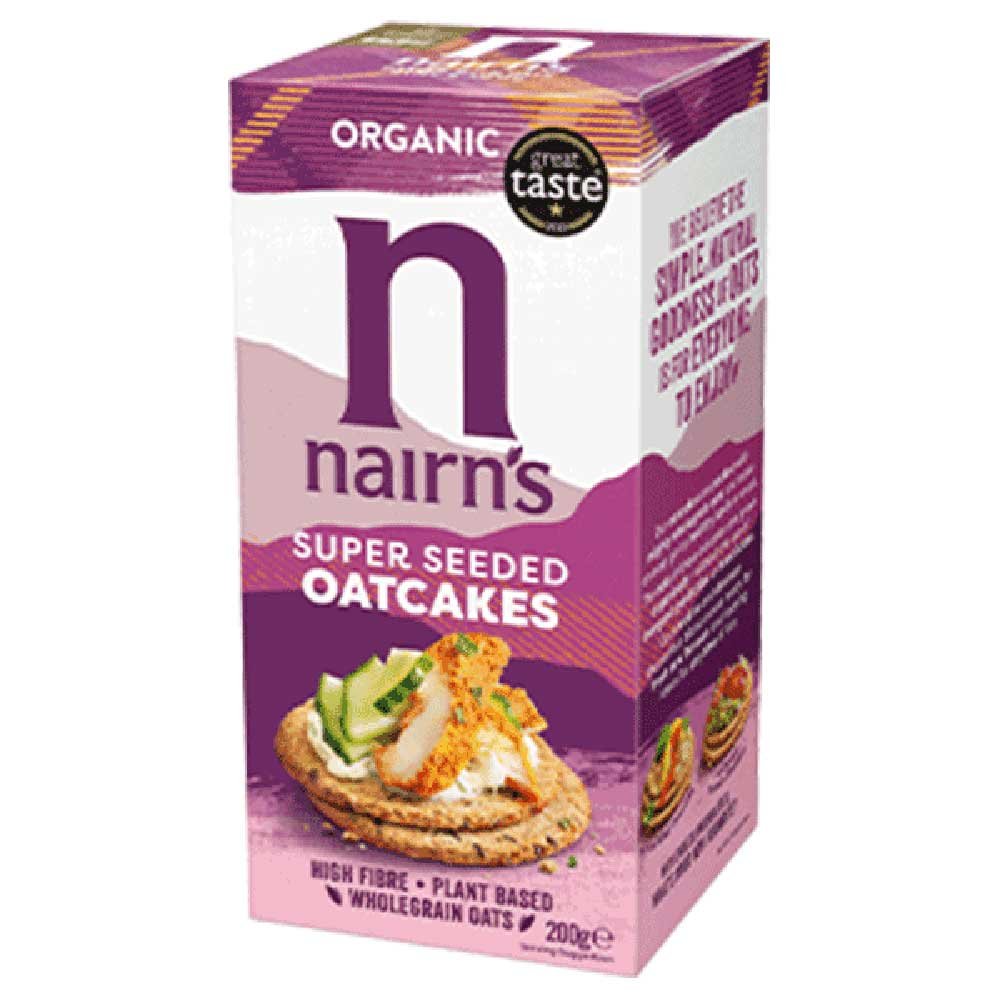 Organic Super Seeded Oatcakes Nairn's 200g Organic Super Seeded Oatcakes Nairn's 200g