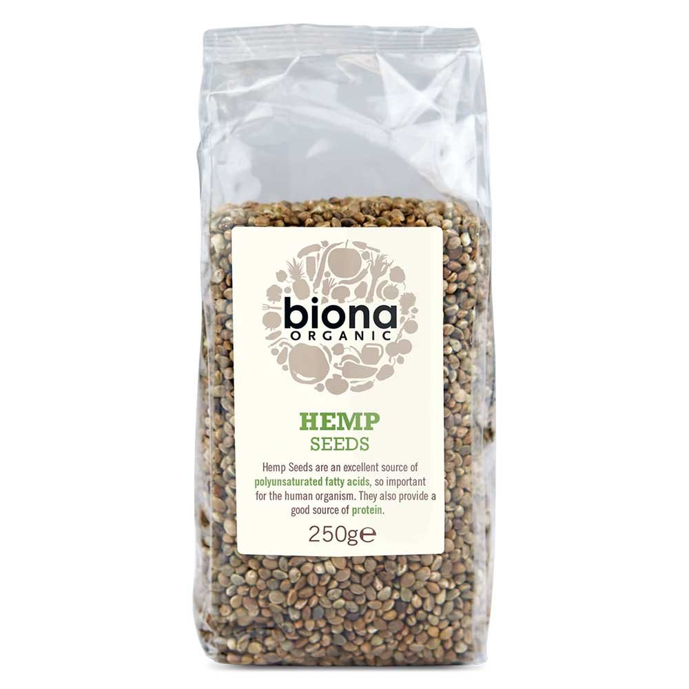 Organic Hemp Seeds - whole Biona 250g Organic Hemp Seeds - whole Biona 250g