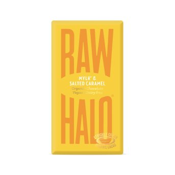 Organic Mylk & Salted Caramel Raw Halo 10x35g
