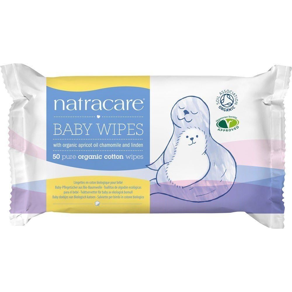 Organic Cotton Baby Wipes Natracare 16x50pack