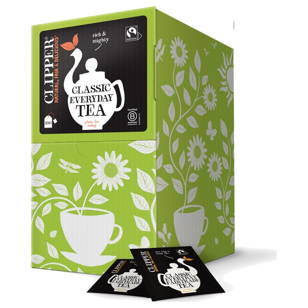 Fairtrade Everyday Tea Bags - food service Clipper 6x100bags Fairtrade Everyday Tea Bags - food service Clipper 6x100bags