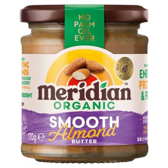Organic Smooth Almond Butter 100% Meridian 6x170g Organic Smooth Almond Butter 100% Meridian 6x170g