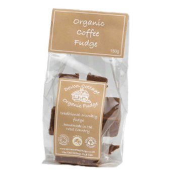 Organic Coffee Crumbly Fudge Devon Cottage 150g