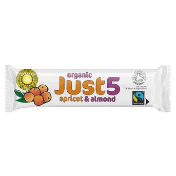 Organic Apricot & Almond Just 5 Bar Tropical Wholefoods 40g Organic Apricot & Almond Just 5 Bar Tropical Wholefoods 40g