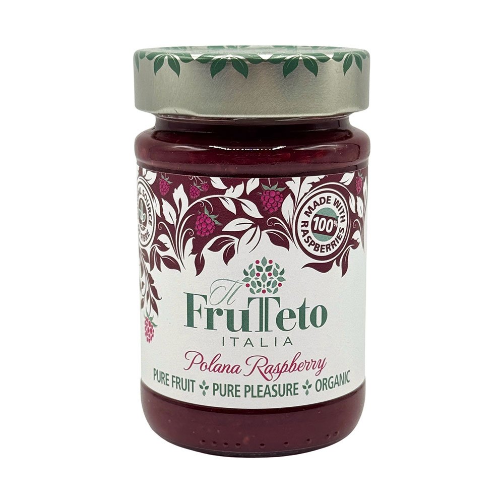 Organic Polana Raspberry 100% Fruit Spread FruTeto Italia 6x215g