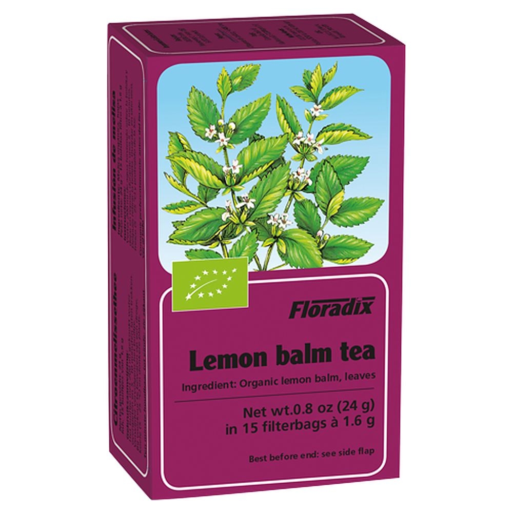 Organic Lemon Balm Tea Floradix 12x15bags Organic Lemon Balm Tea Floradix 12x15bags