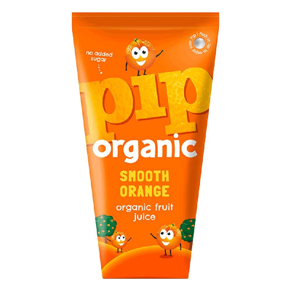 Organic Smooth Orange Juice Pip 4x180ml
