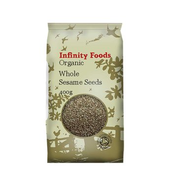 Organic Sesame Seeds - whole - brown Infinity Foods 400g