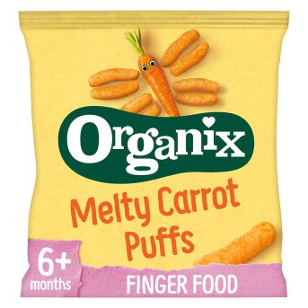 Organic Melty Carrot Puffs multi pack Organix 4x18g Organic Melty Carrot Puffs multi pack Organix 4x18g