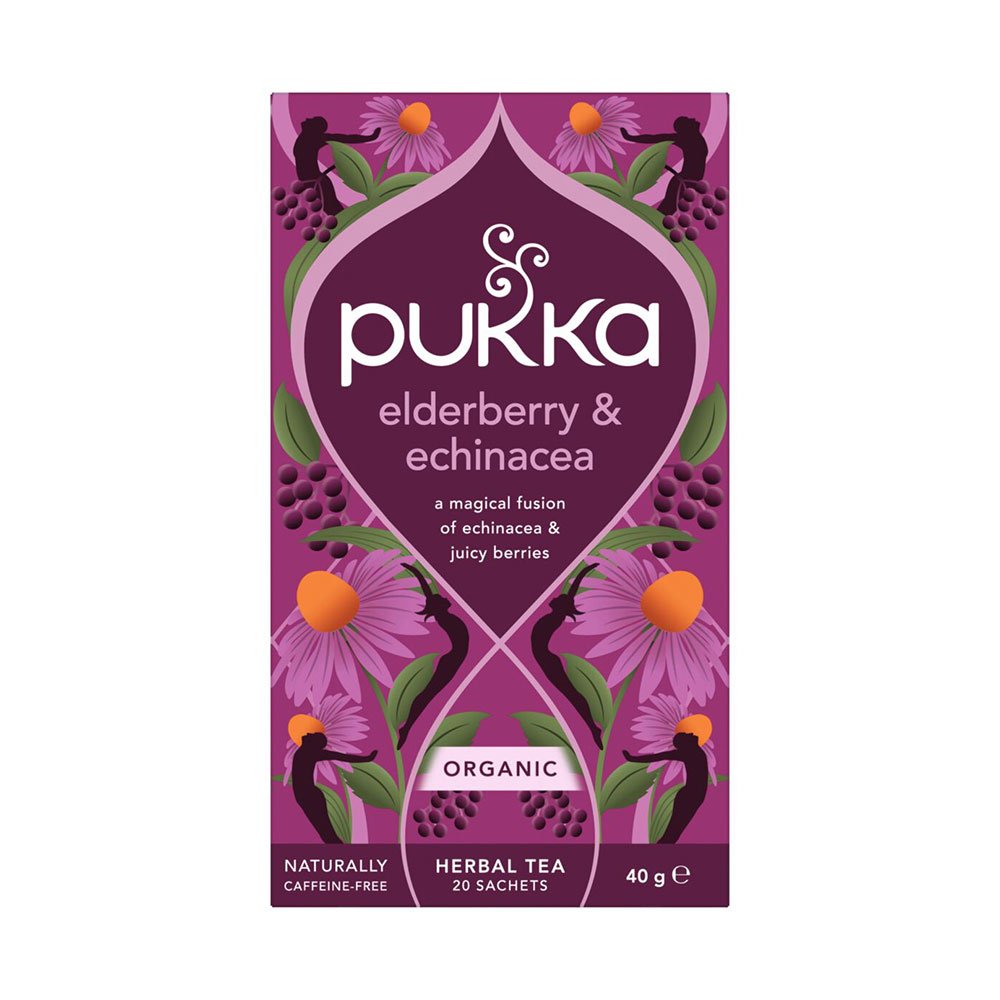 Organic Elderberry & Echinacea Pukka 20bgs