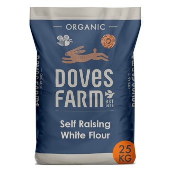Organic Self Raising White Flour Doves Farm 25kg