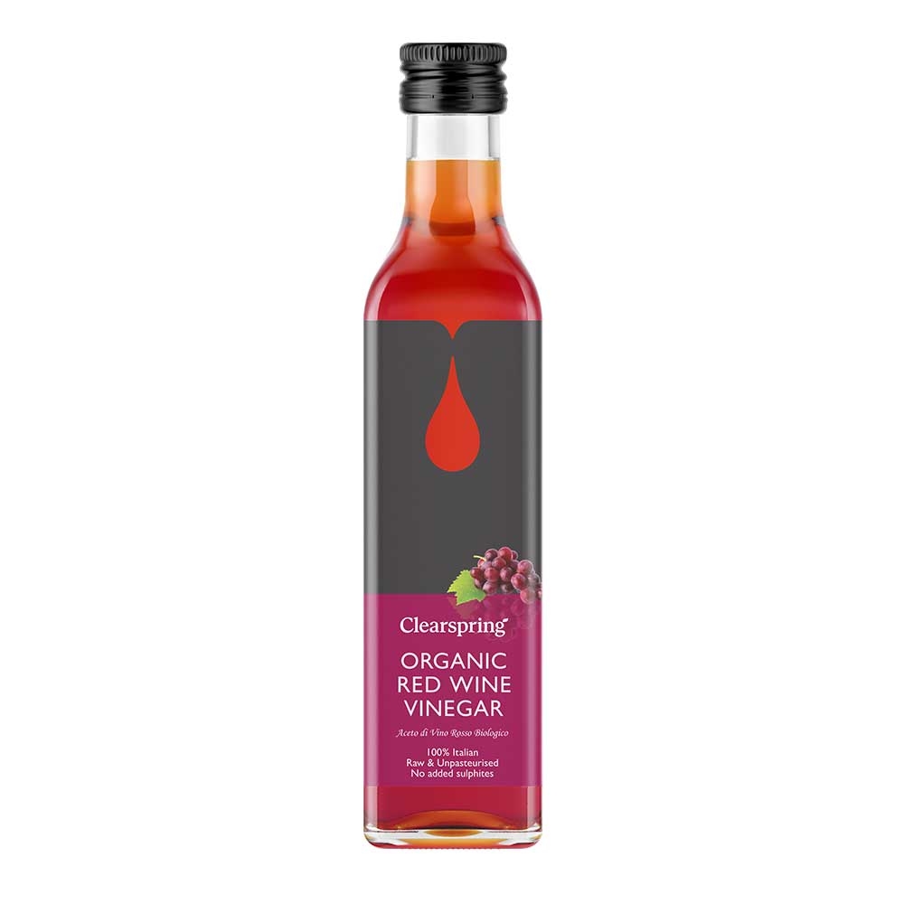 Organic Red Wine Vinegar Clearspring 6x250ml