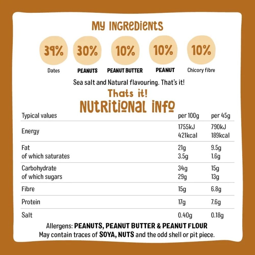 Multipack Peanut Butter Protein Bar Nakd 12x3x45g Multipack Peanut Butter Protein Bar Nakd 12x3x45g