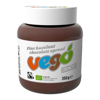 Organic Crunchy Hazelnut Chocolate Spread Vego 6x350g Organic Crunchy Hazelnut Chocolate Spread Vego 6x350g
