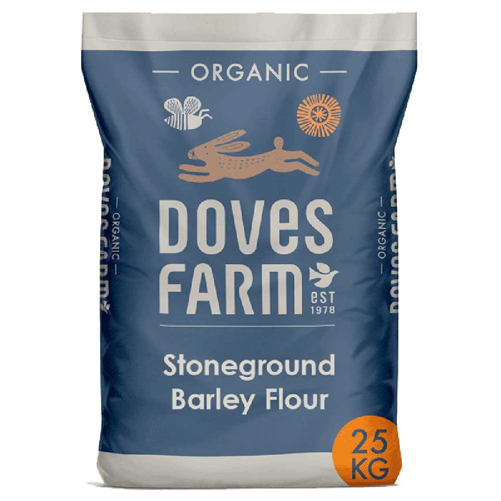 Organic Barley Flour Stoneground Doves Farm 25kg Organic Barley Flour Stoneground Doves Farm 25kg