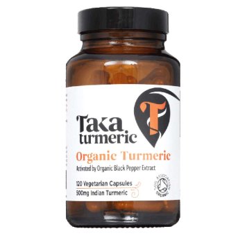 Organic Turmeric & Black Pepper - 120 capsules Taka Turmeric Organic Turmeric & Black Pepper - 120 capsules Taka Turmeric