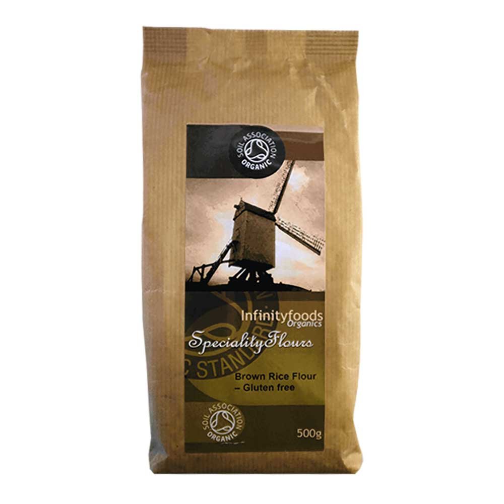 Organic Brown Rice Flour Infinity Foods 500g Organic Brown Rice Flour Infinity Foods 500g