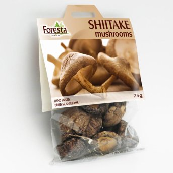 Shiitake Forest Mushrooms Foresta Foods 25g