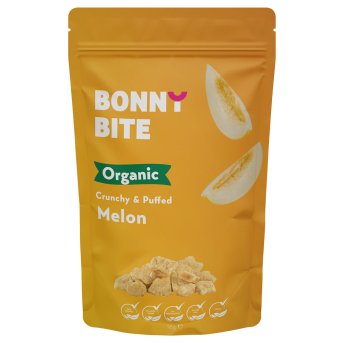 Organic Crunchy & Puffed Melon Bonny Bite 6x18g Organic Crunchy & Puffed Melon Bonny Bite 6x18g
