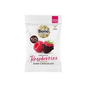Organic Dark Chocolate Raspberries Biona 10x45g