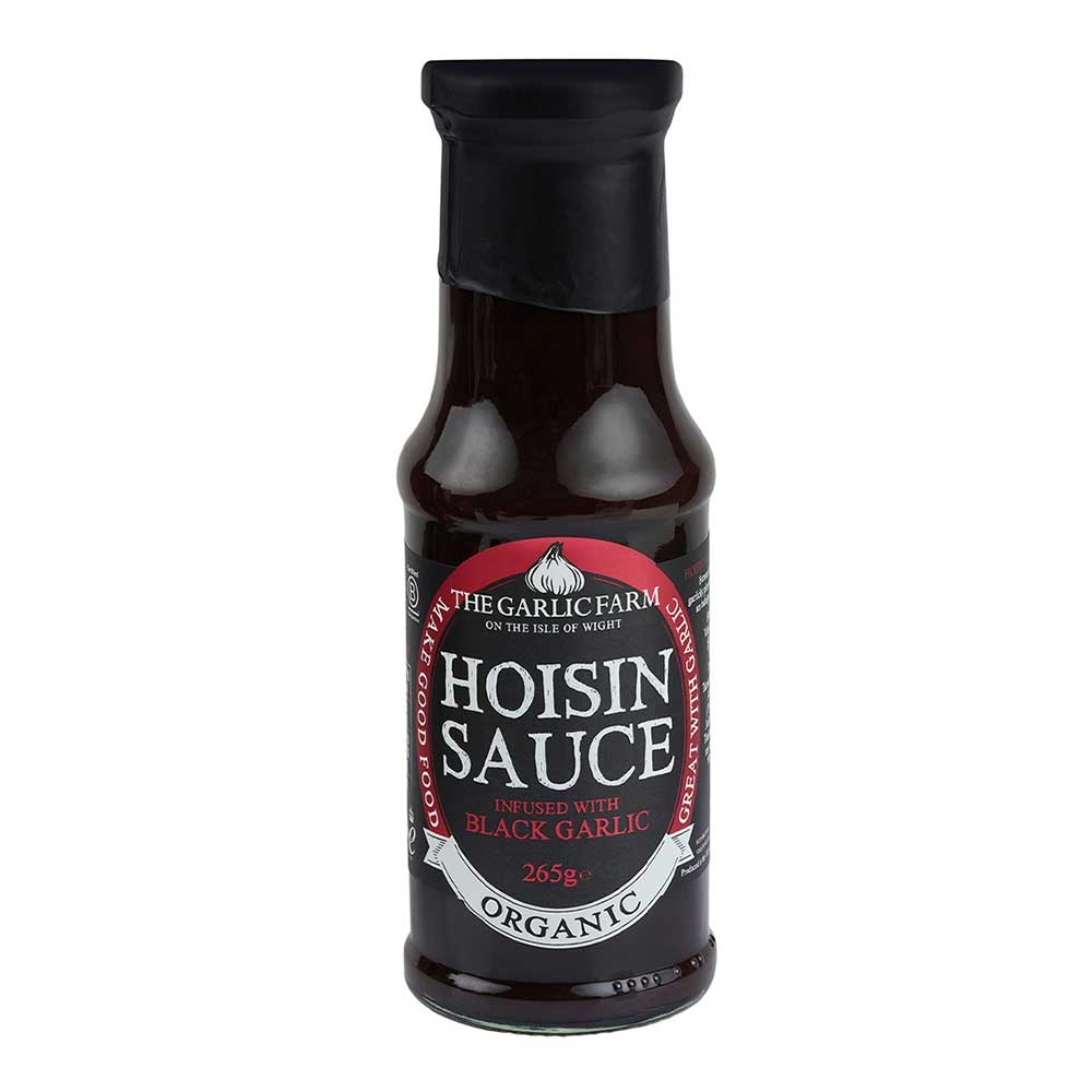 Organic Hoisin Sauce with Infused Black Garlic The Garlic Farm 6x265g Organic Hoisin Sauce with Infused Black Garlic The Garlic Farm 6x265g