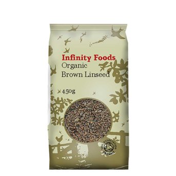Organic Linseed Brown Infinity Foods 450g Organic Linseed Brown Infinity Foods 450g