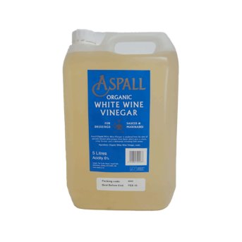 Organic White Wine Vinegar Aspall 5l