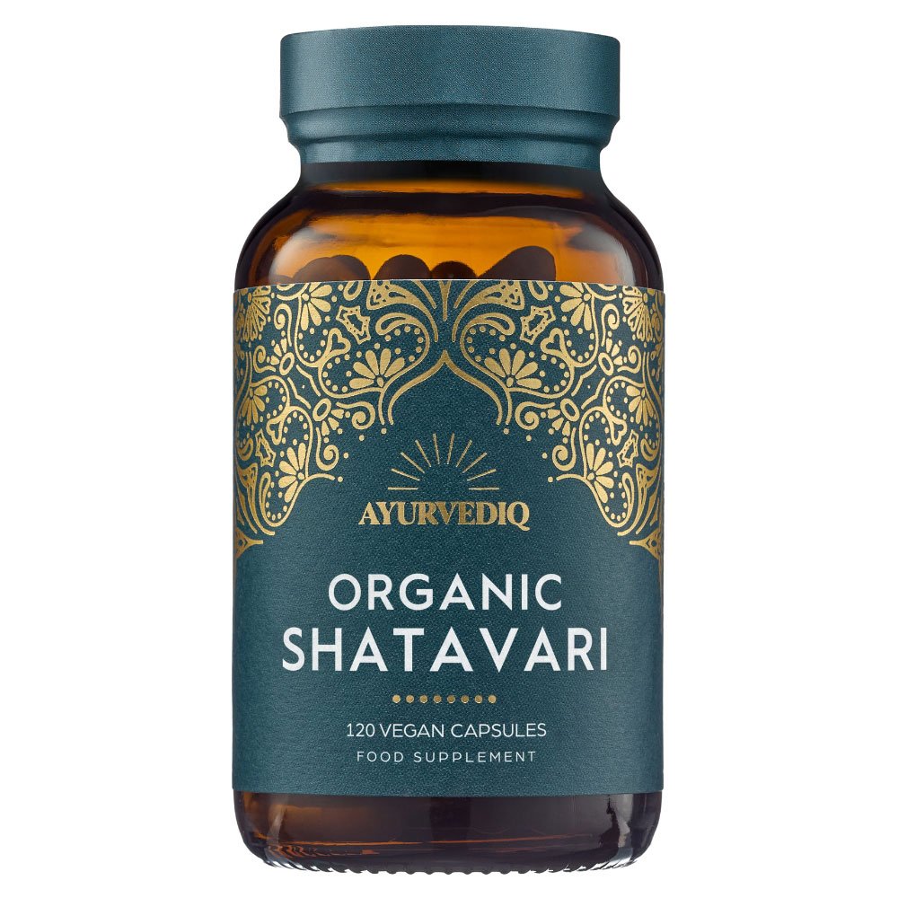 Organic Shatavari - 120 capsules Ayurvediq 1jar