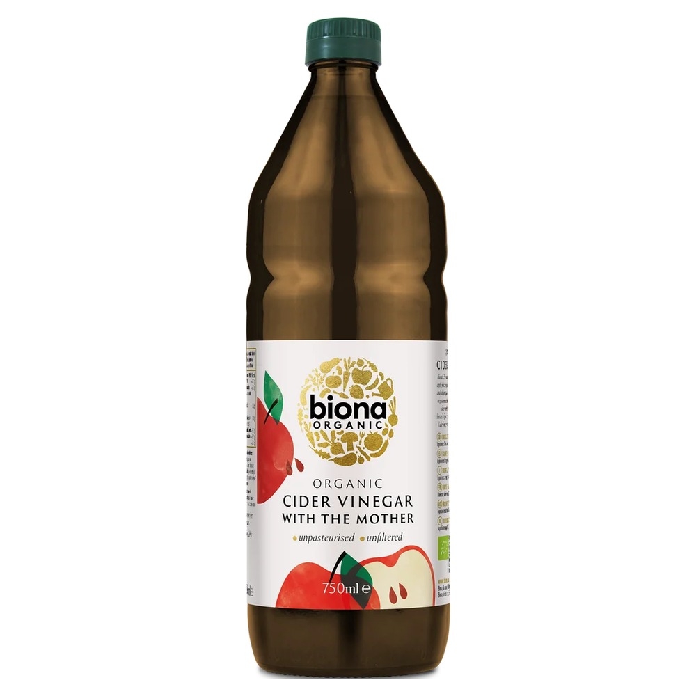 Organic Cider Vinegar - raw + the mother Biona 6x750ml