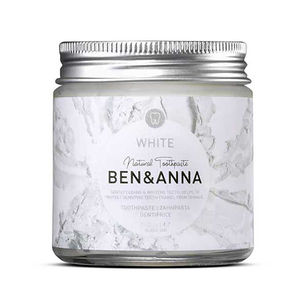 Organic White Natural Toothpaste Ben & Anna 100ml