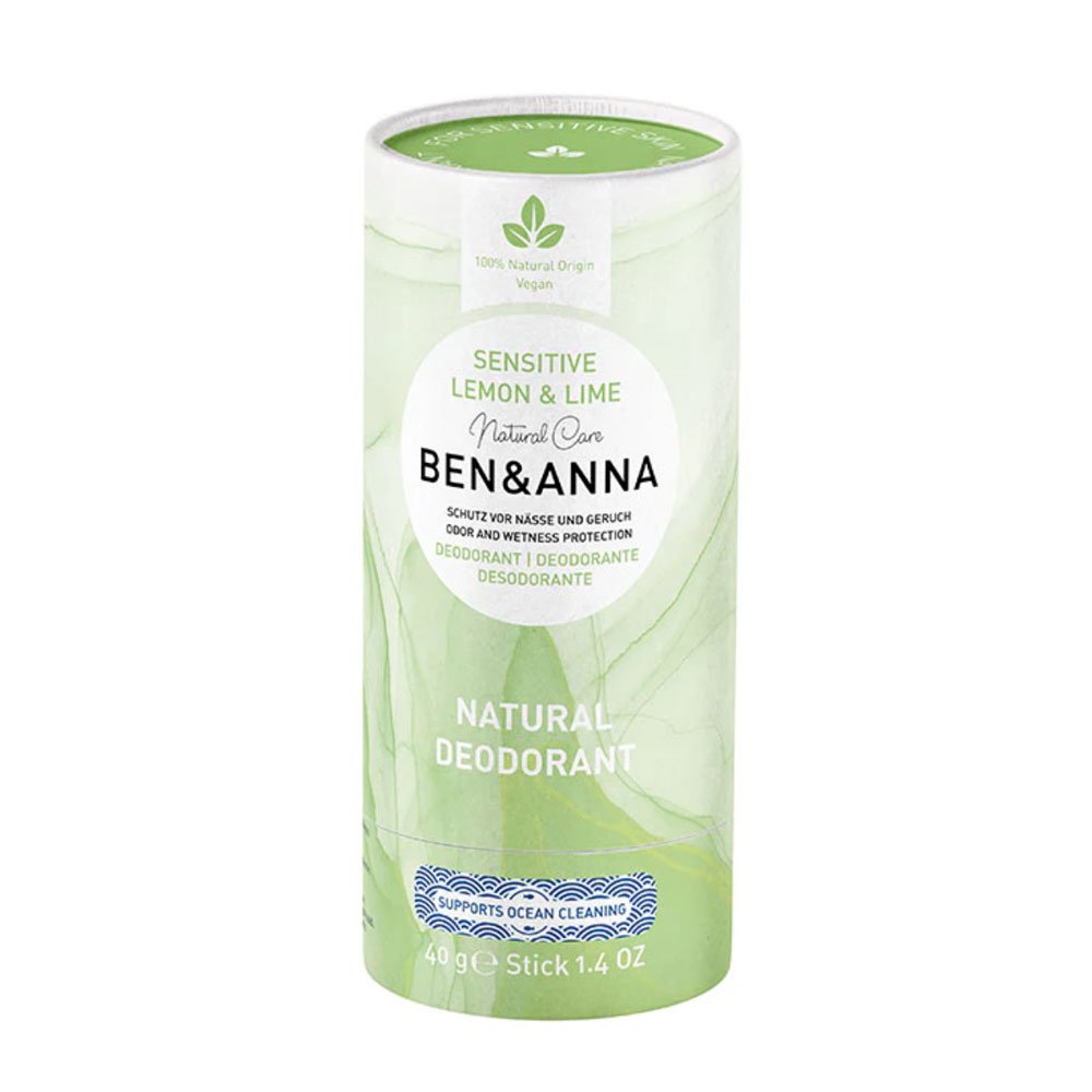 Sensitive Lemon & Lime Deodorant - paper tube Ben & Anna 1x40g Sensitive Lemon & Lime Deodorant - paper tube Ben & Anna 1x40g