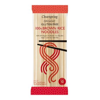 Organic 100% Brown Rice Noodles GF Clearspring 200g
