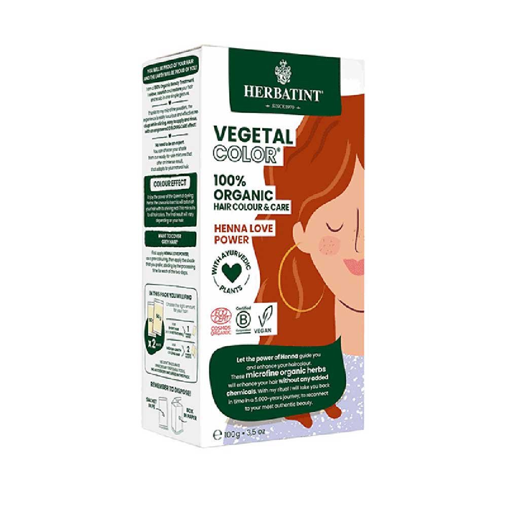 Organic Henna Love Power - Hair Colour Herbatint 1pack