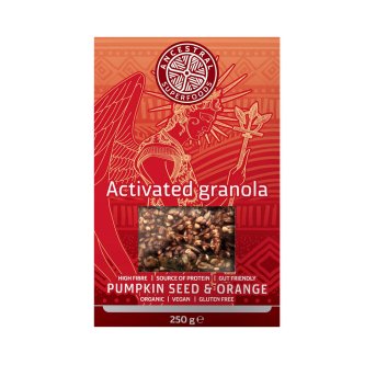 Organic Activated Granola Pumpkin Seed & Orange Ancestral Superfoods 6x250g Organic Activated Granola Pumpkin Seed & Orange Ancestral Superfoods 6x250g