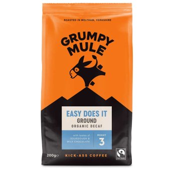 Organic Easy Does It Ground - Decaf - 3 Grumpy Mule 6x200g Organic Easy Does It Ground - Decaf - 3 Grumpy Mule 6x200g