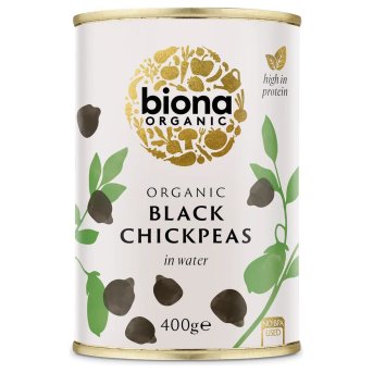 Organic Black Chickpeas - BPA-free can Biona 6x400g