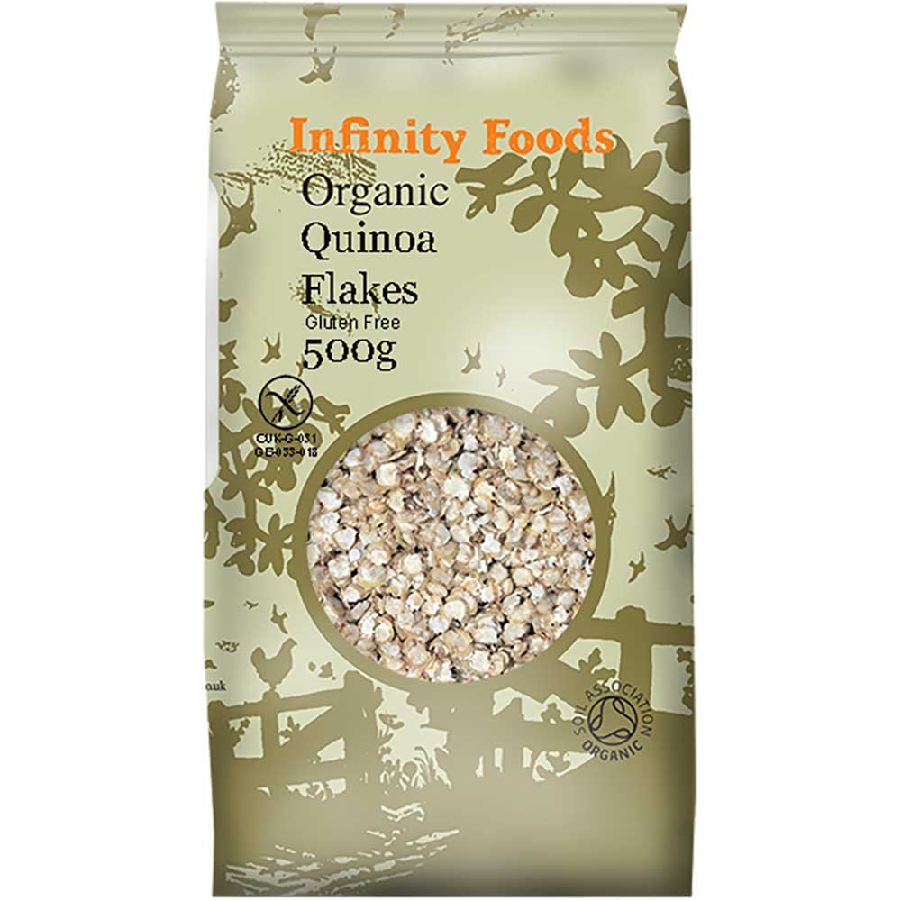 Organic Quinoa Flakes - gluten-free Infinity Foods 500g