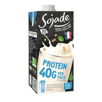 Organic Soya Protein - unsweetened Sojade 8x750ml