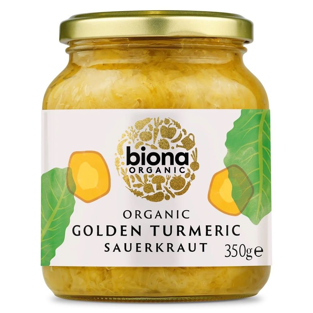 Organic Golden Turmeric Sauerkraut Biona 6x350g Organic Golden Turmeric Sauerkraut Biona 6x350g