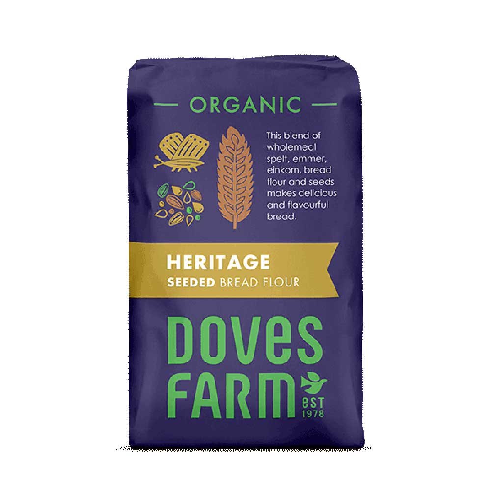 Organic Heritage Seeded Bread Flour Doves Farm 1kg Organic Heritage Seeded Bread Flour Doves Farm 1kg
