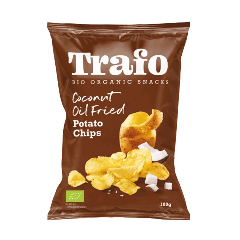 Organic Salted Crisps - fried in coconut oil Trafo 100g