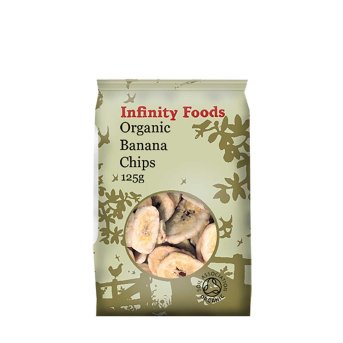Organic Banana Chips Infinity Foods 125g Organic Banana Chips Infinity Foods 125g