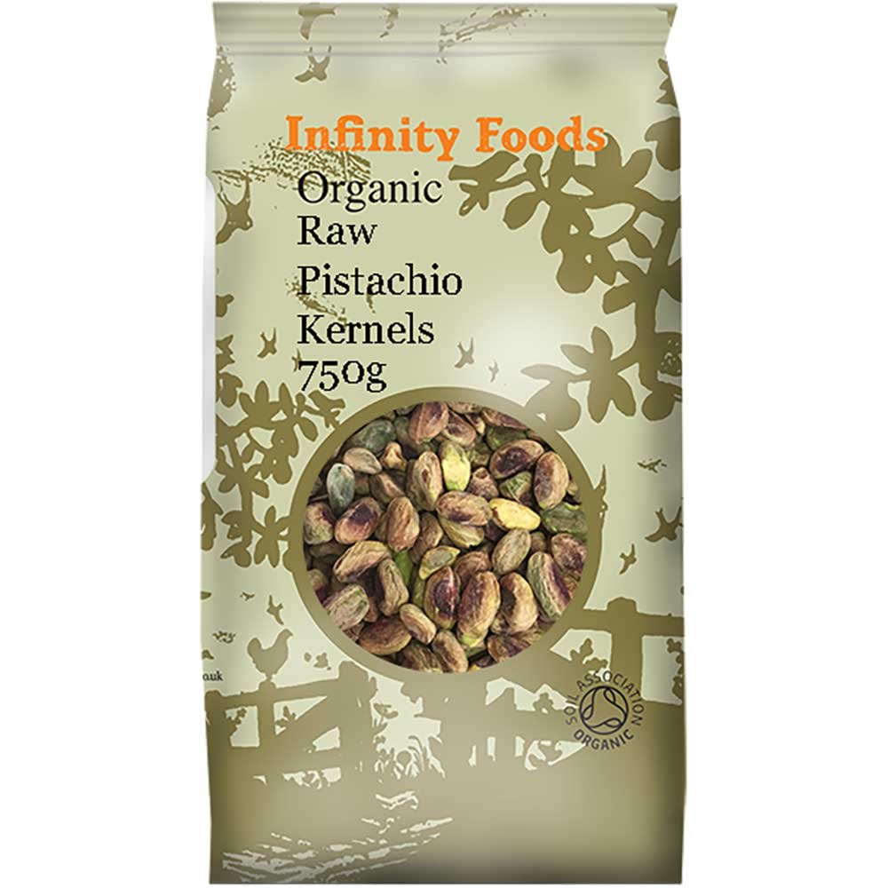 Organic Raw Pistachio Kernels Infinity Foods 0.75kg
