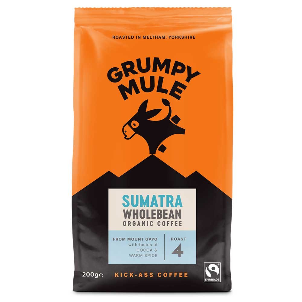 Organic Beans - Sumatra - 4 Grumpy Mule 200g