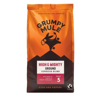 High & Mighty Ground Espresso Blend - 5 Grumpy Mule 200g High & Mighty Ground Espresso Blend - 5 Grumpy Mule 200g