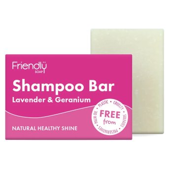 Lavender & Geranium Shampoo Bar Friendly Soap 6x95g Lavender & Geranium Shampoo Bar Friendly Soap 6x95g