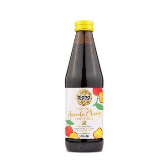 Organic Acerola Cherry Juice - pure 100% Biona 330ml